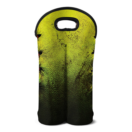 Softball Ball Print Double Neoprene Wine Tote