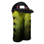 Softball Ball Print Double Neoprene Wine Tote