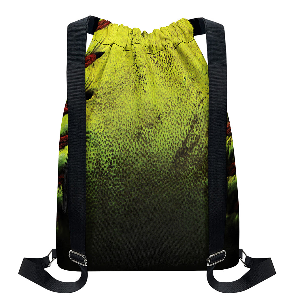 Softball Ball Print Drawstring Backpack