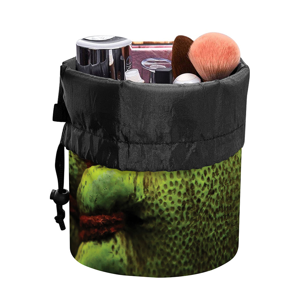 Softball Ball Print Drawstring Makeup Bag