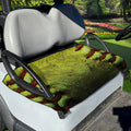 Softball Ball Print Golf Cart Seat Cover