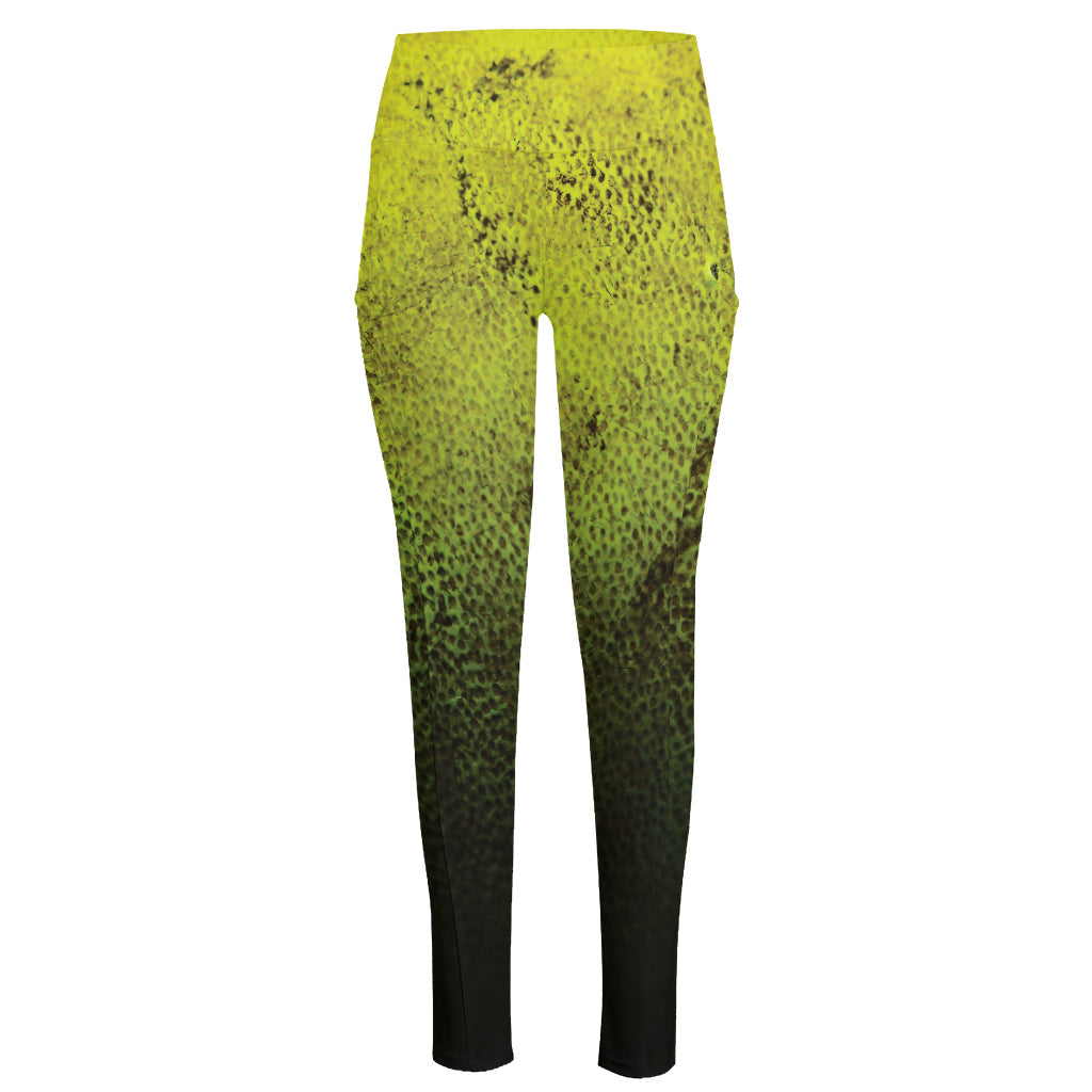 Softball Ball Print High-Waisted Pocket Leggings