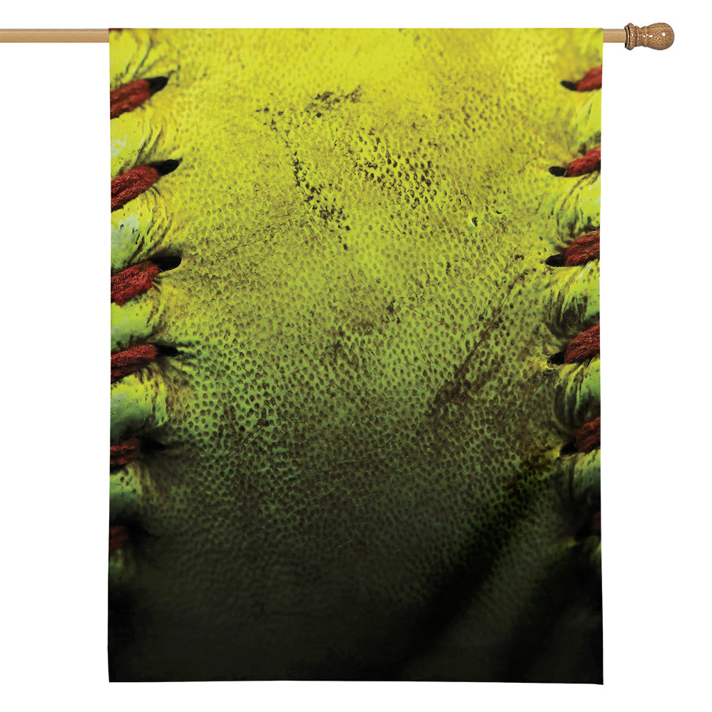 Softball Ball Print House Flag