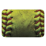 Softball Ball Print Indoor Door Mat