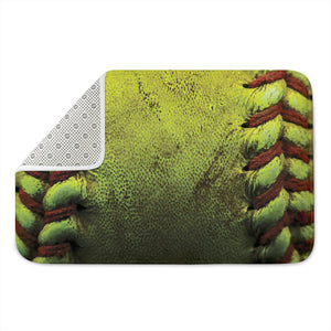 Softball Ball Print Indoor Door Mat