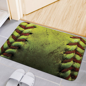 Softball Ball Print Indoor Door Mat