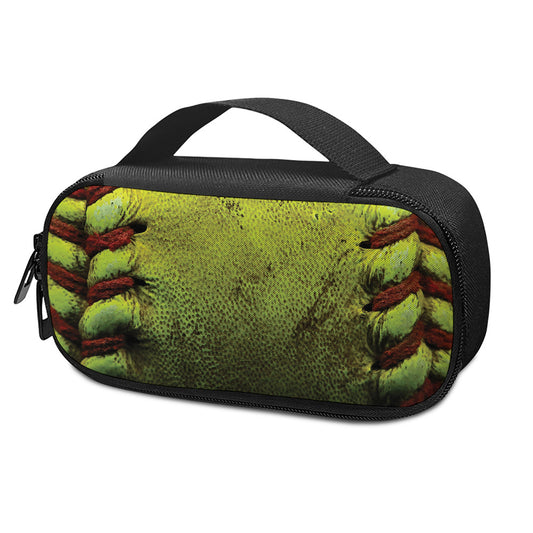 Softball Ball Print Insulin Cooler Travel Case