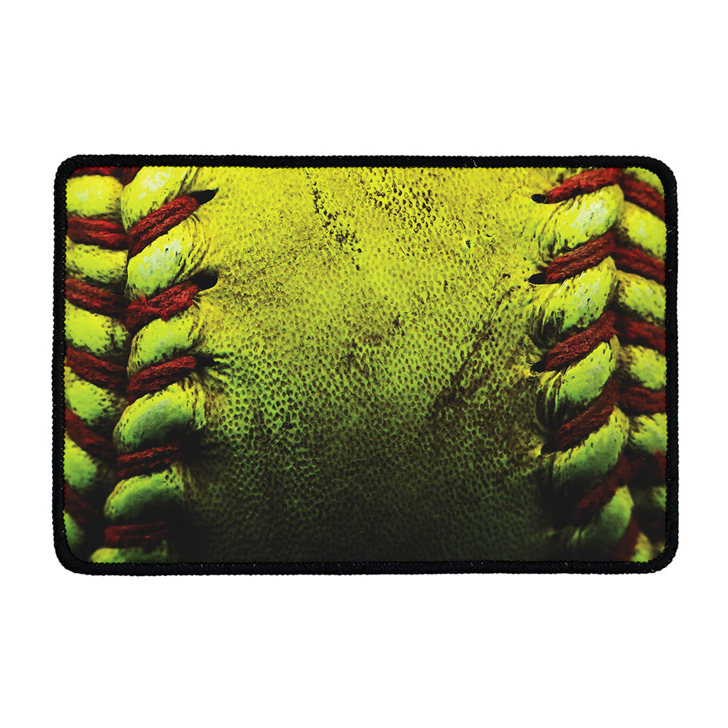 Softball Ball Print Kitchen Mat