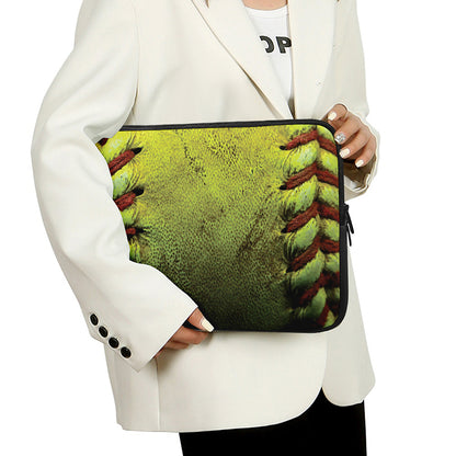 Softball Ball Print Laptop Sleeve
