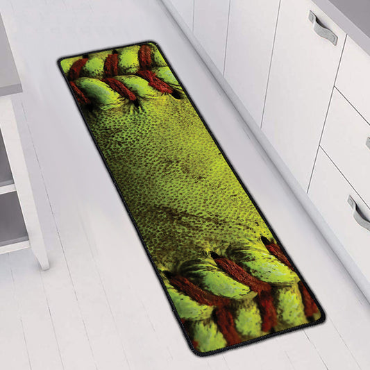 Softball Ball Print Long Kitchen Mat