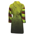 Softball Ball Print Men's Bathrobe
