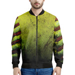 Softball Ball Print Men's Bomber Jacket