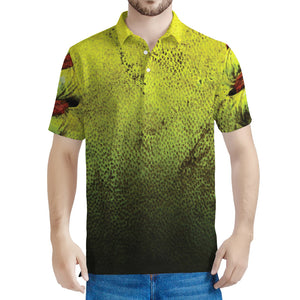 Softball Ball Print Men's Polo Shirt