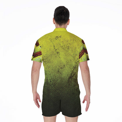 Softball Ball Print Men's Rompers