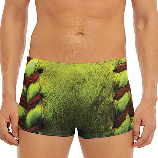 Softball Ball Print Men's Short Boxer Briefs