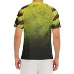 Softball Ball Print Men's Short Sleeve Rash Guard