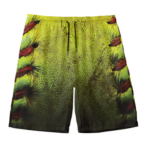 Softball Ball Print Men's Swim Trunks