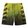 Softball Ball Print Men's Swim Trunks