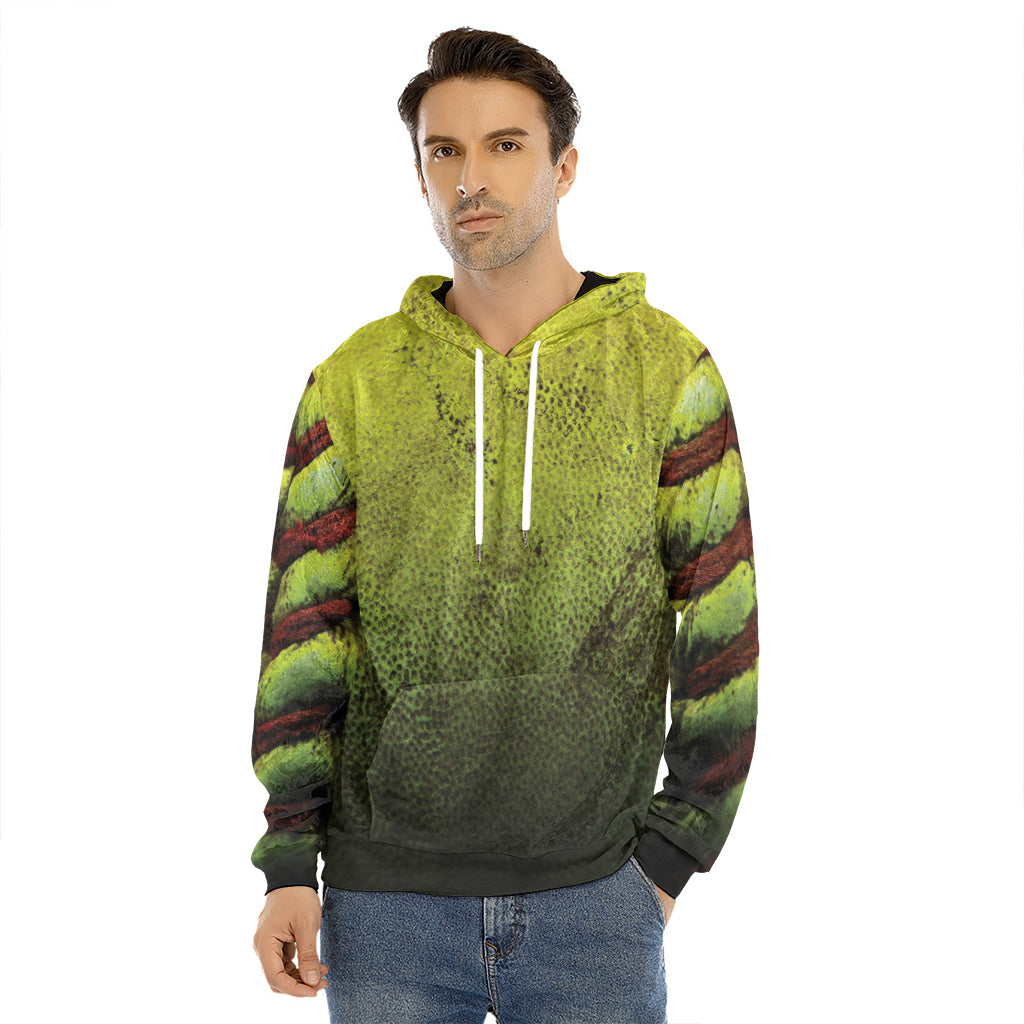 Softball Ball Print Men's Velvet Pullover Hoodie