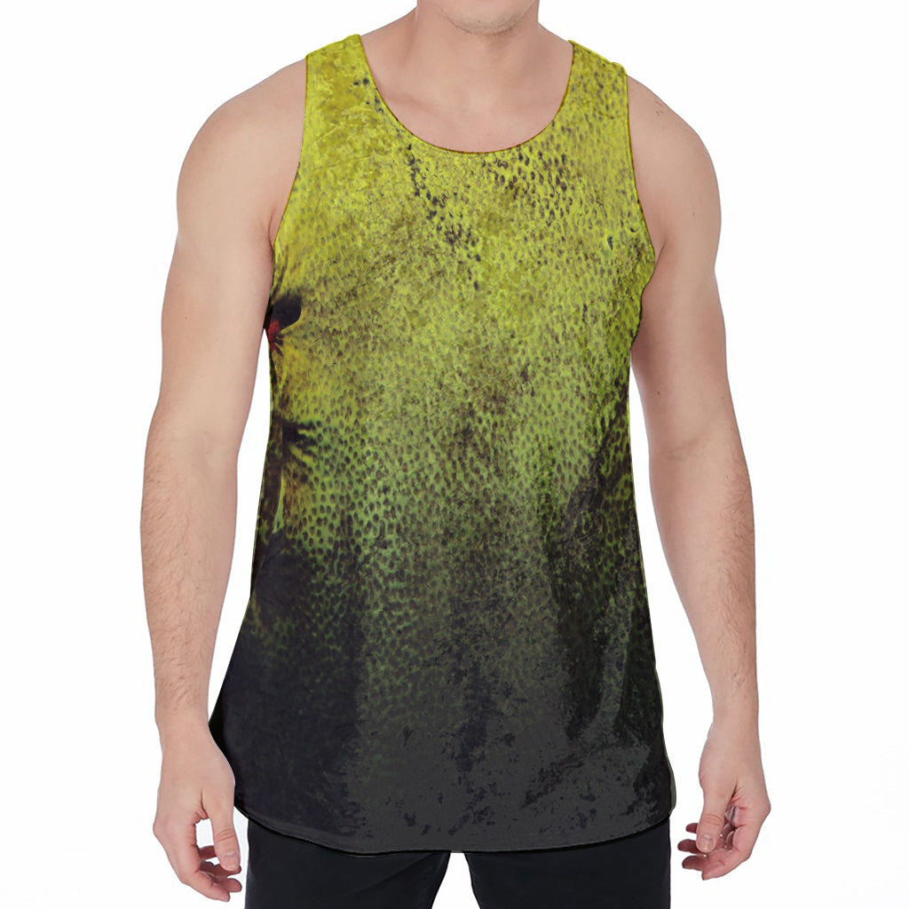 Softball Ball Print Men's Velvet Tank Top