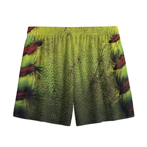 Softball Ball Print Mesh Shorts