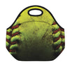 Softball Ball Print Neoprene Lunch Bag