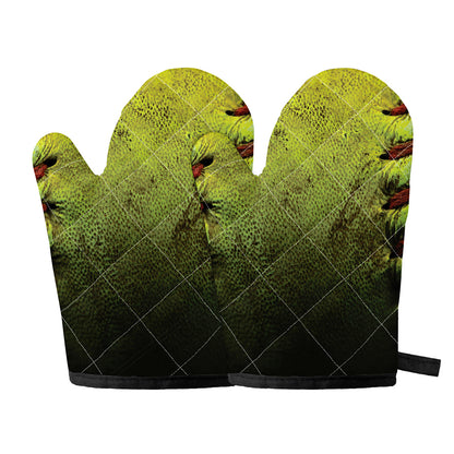 Softball Ball Print Oven Mitts