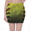 Softball Ball Print Pencil Mini Skirt