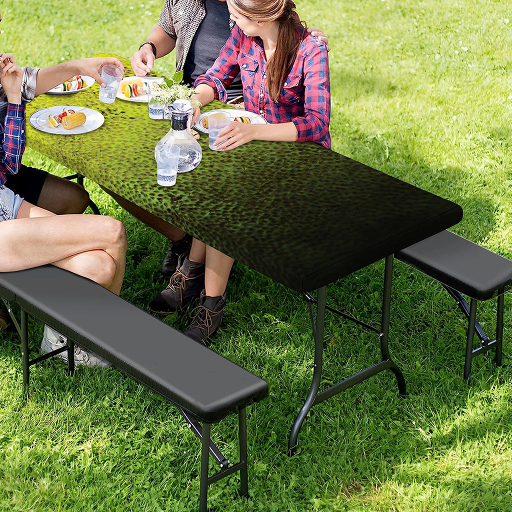 Softball Ball Print Picnic Table Cover