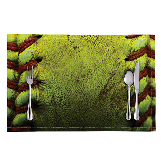 Softball Ball Print Placemat