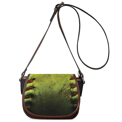 Softball Ball Print Saddle Bag