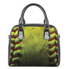 Softball Ball Print Shoulder Handbag