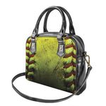 Softball Ball Print Shoulder Handbag