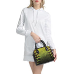 Softball Ball Print Shoulder Handbag