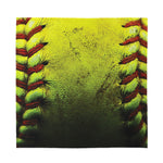 Softball Ball Print Silk Bandana