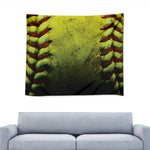 Softball Ball Print Tapestry