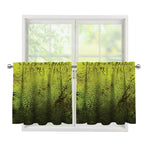 Softball Ball Print Tier Curtains