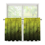 Softball Ball Print Tier Curtains