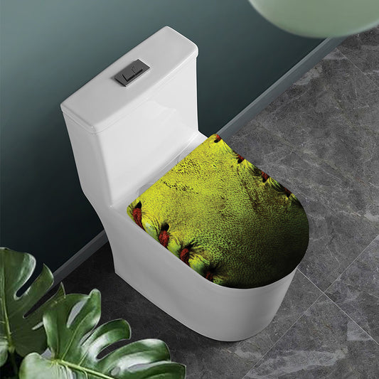 Softball Ball Print Toilet Lid Cover