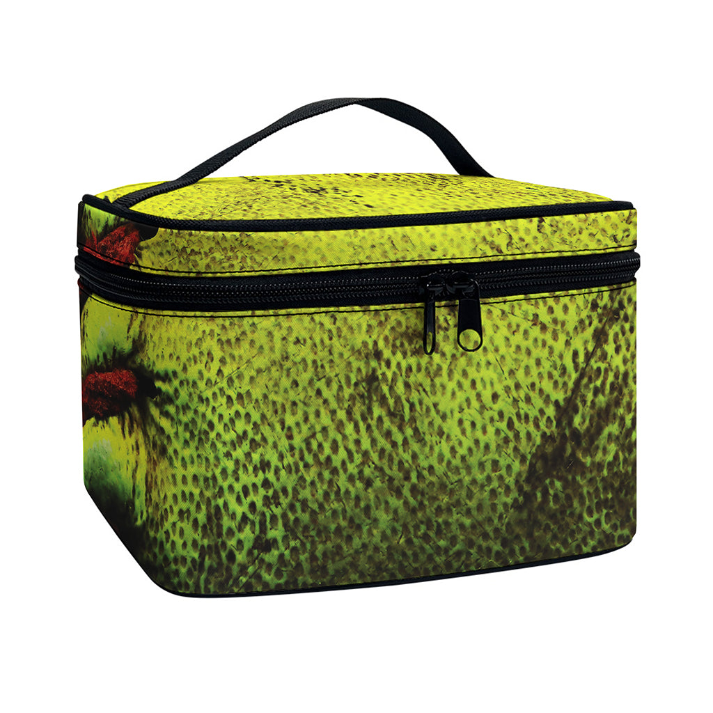 Softball Ball Print Travel Makeup Bag