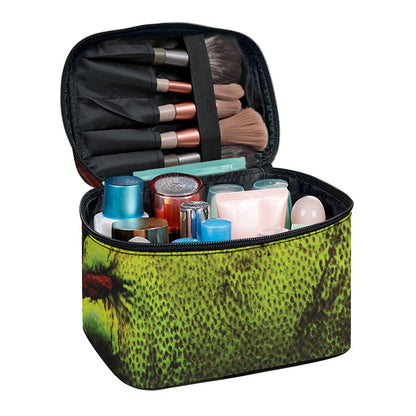 Softball Ball Print Travel Makeup Bag