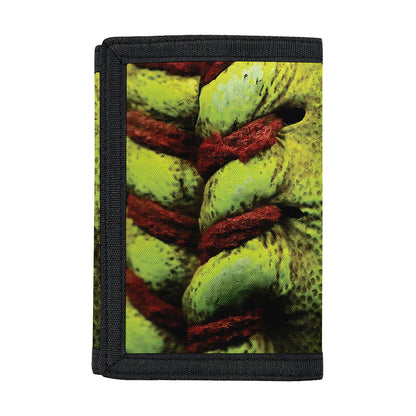Softball Ball Print Trifold Wallet