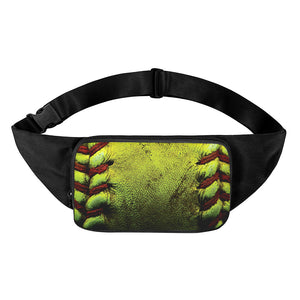 Softball Ball Print Waist Bag