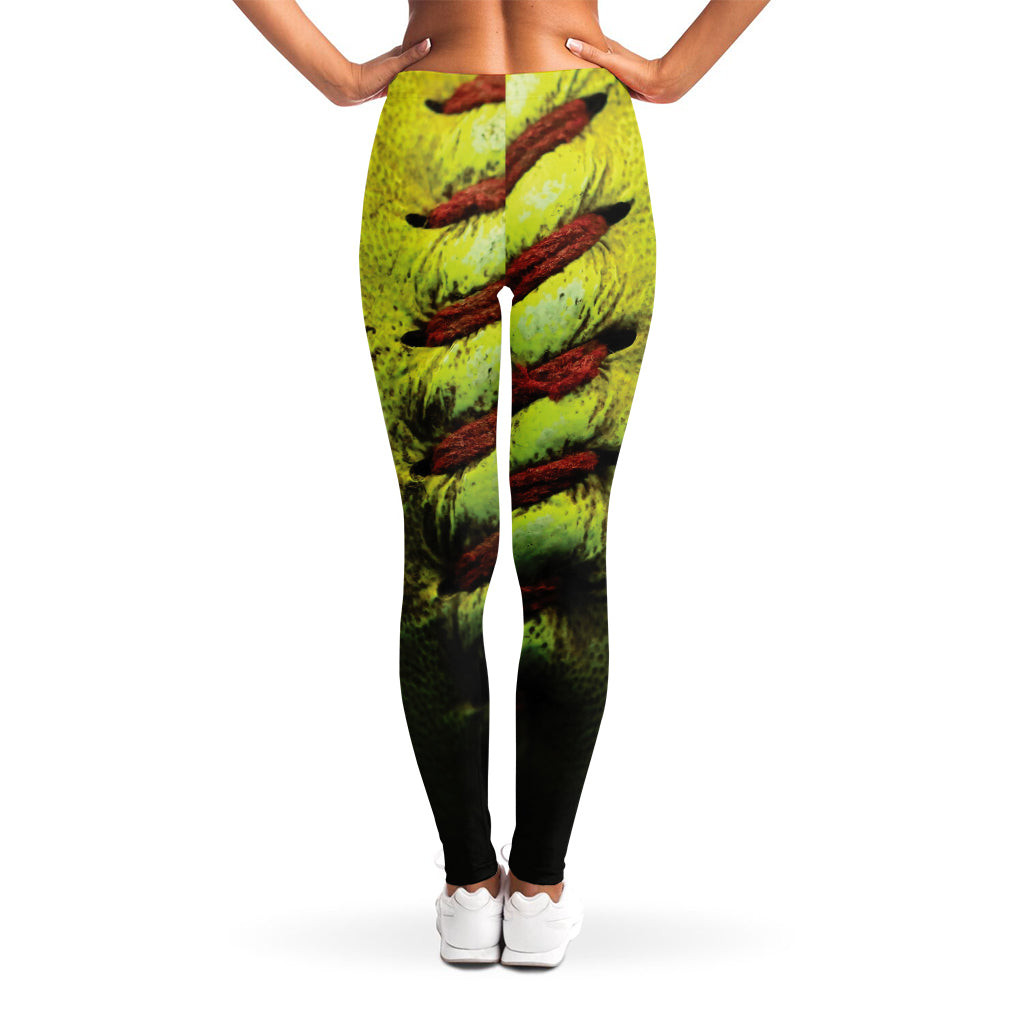 Softball Ball Print Women's Leggings