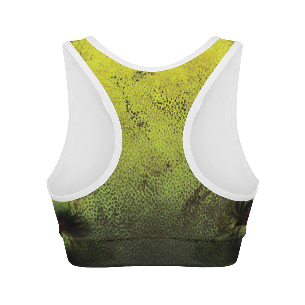 Softball Ball Print Women's Sports Bra