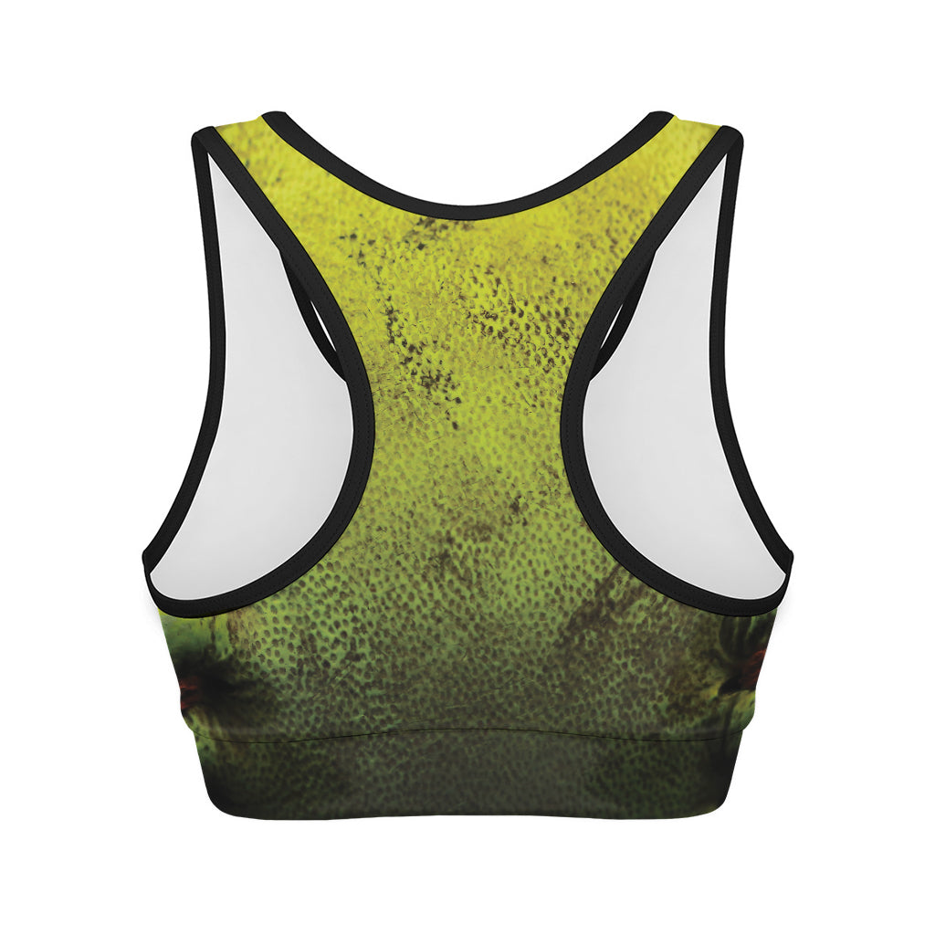 Softball Ball Print Women's Sports Bra