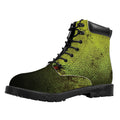 Softball Ball Print Padded Collar Lace Up Boots