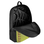 Softball Field And Ball Print 17 Inch Backpack