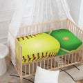 Softball Field And Ball Print Baby Crib Sheet