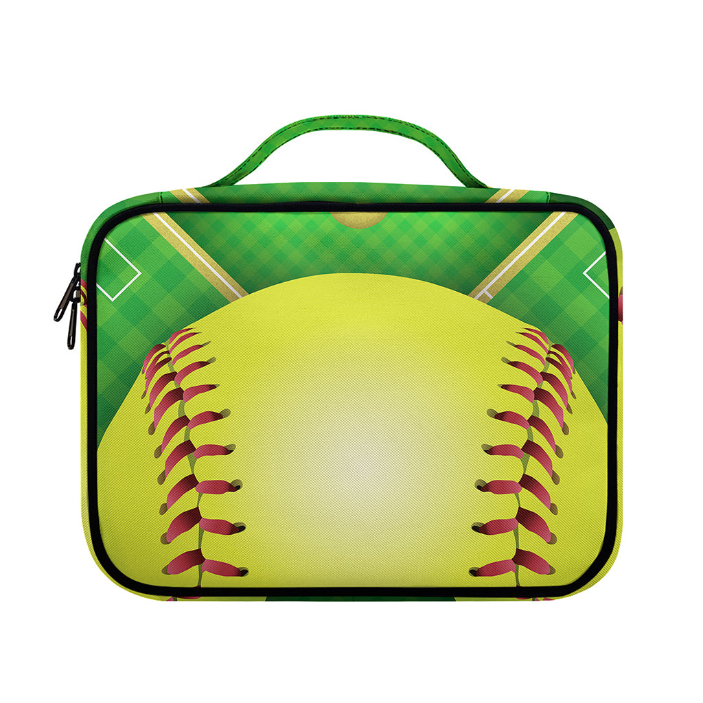 Softball Field And Ball Print Briefcase Bible Bag